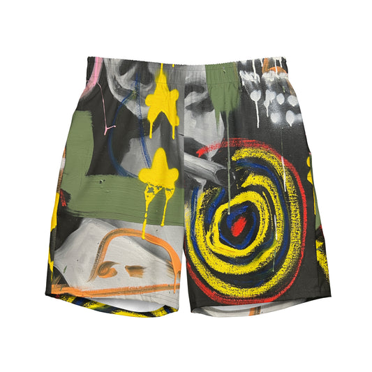 Bowie Destroyed Swim Trunks